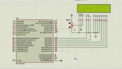 MENSAJE EN LCD CON PIC18F4550 | MikroC | Proteus | Simulación + Código | TUTORIAL