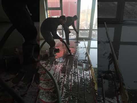 стяжка пола. мокрая