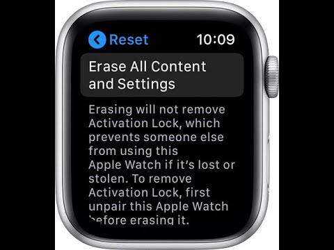 How to Factory RESET Apple Watch series 3 - YouTube