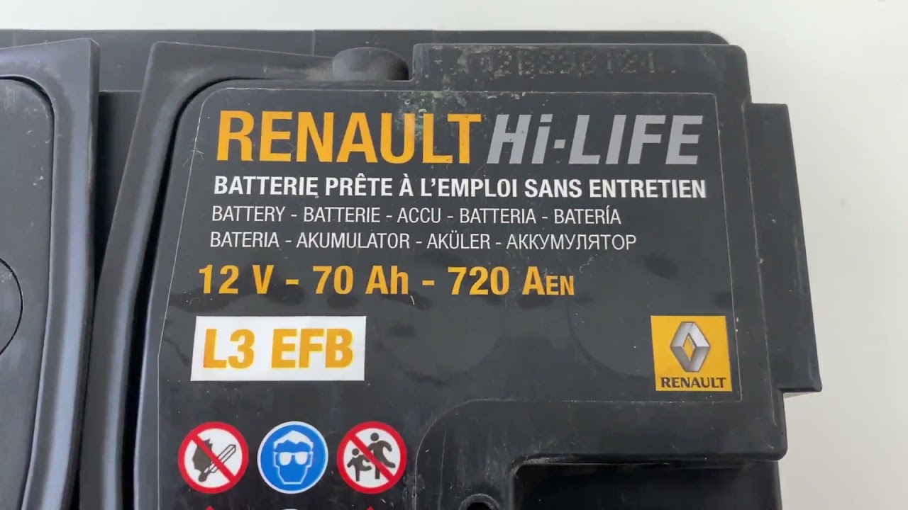 Baterie L3 EFB 70AH 720A Renault Hi-Life OEM 7711575175 