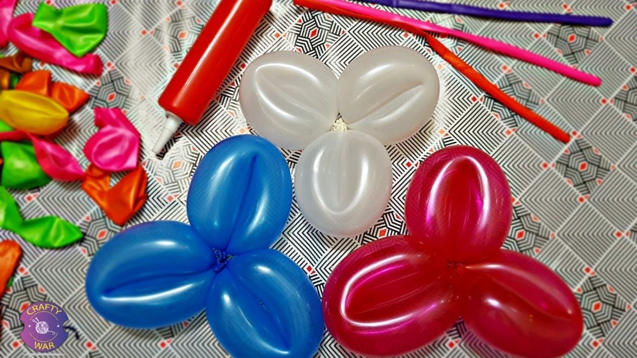 How to make a Balloon Flower | Balloon Twisting Tutorial - YouTube