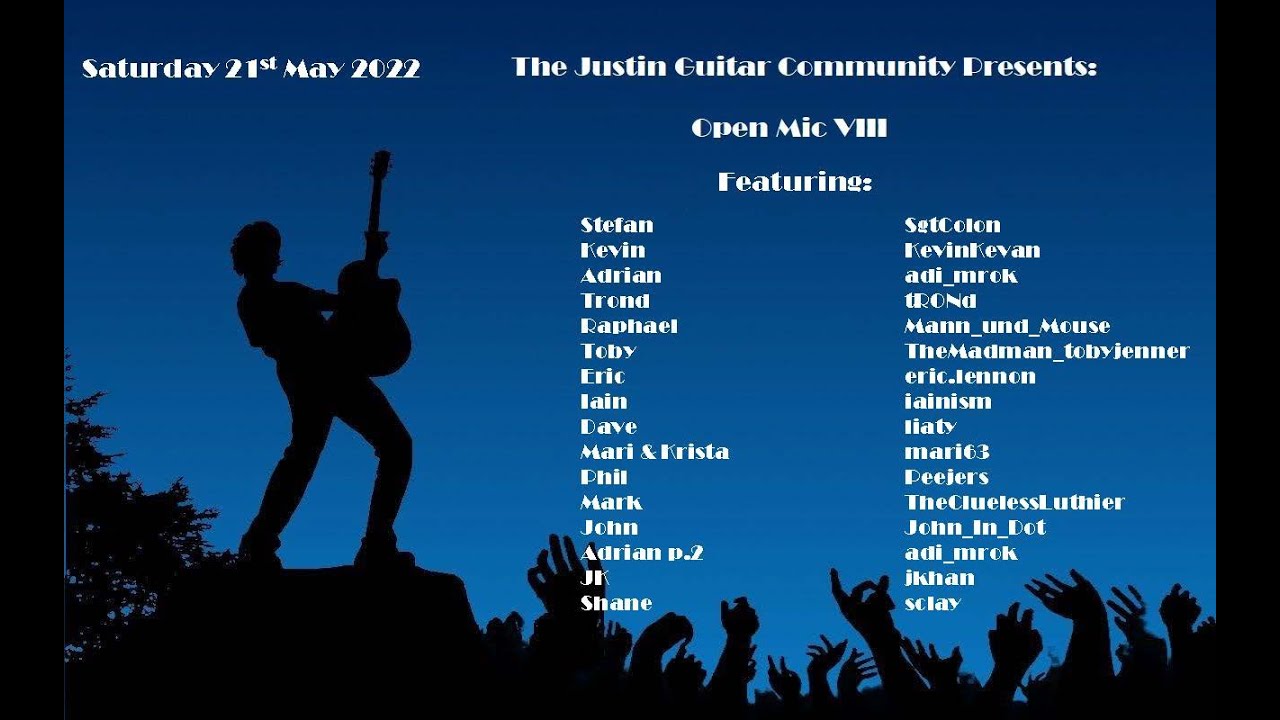 JustinGuitar.com Community Open Mic - 8th Edition (May 2022)