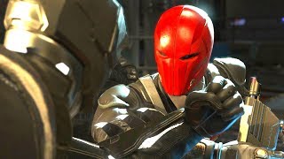 Injustice 2  Batman Vs Red Hood   All Intro Dialogue/All Clash Quotes, Super Moves