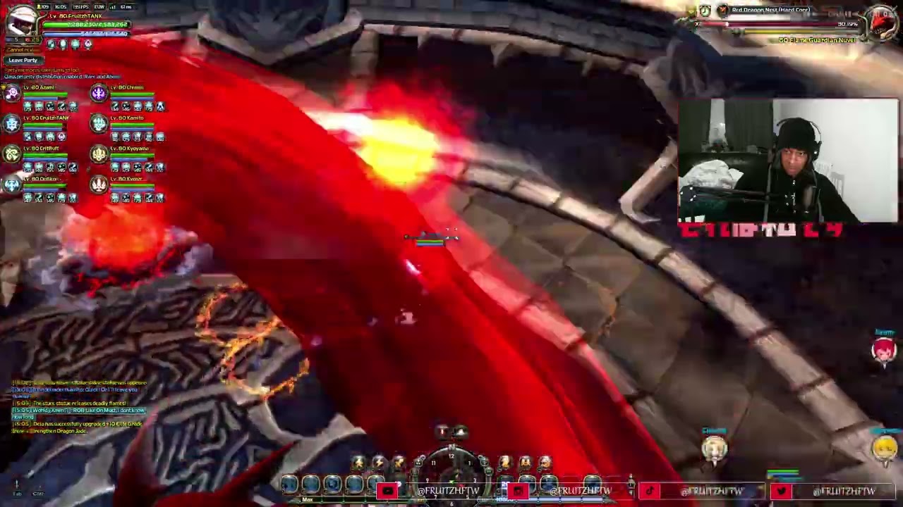 Red Dragon Hardcore 7 Man (Crusader Tank POV) Dragon Nest Origins 🪧🍺
