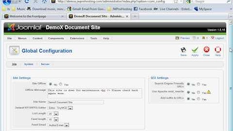 Introduction to Joomla Front-end & Administrator Global Configuration