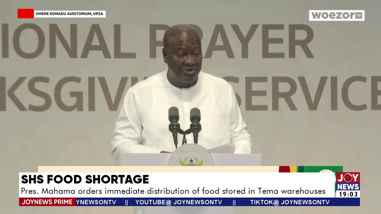Shs Food Rice SHS Food Shortage: Pres. Mahama orders immediate distribution of food ...
