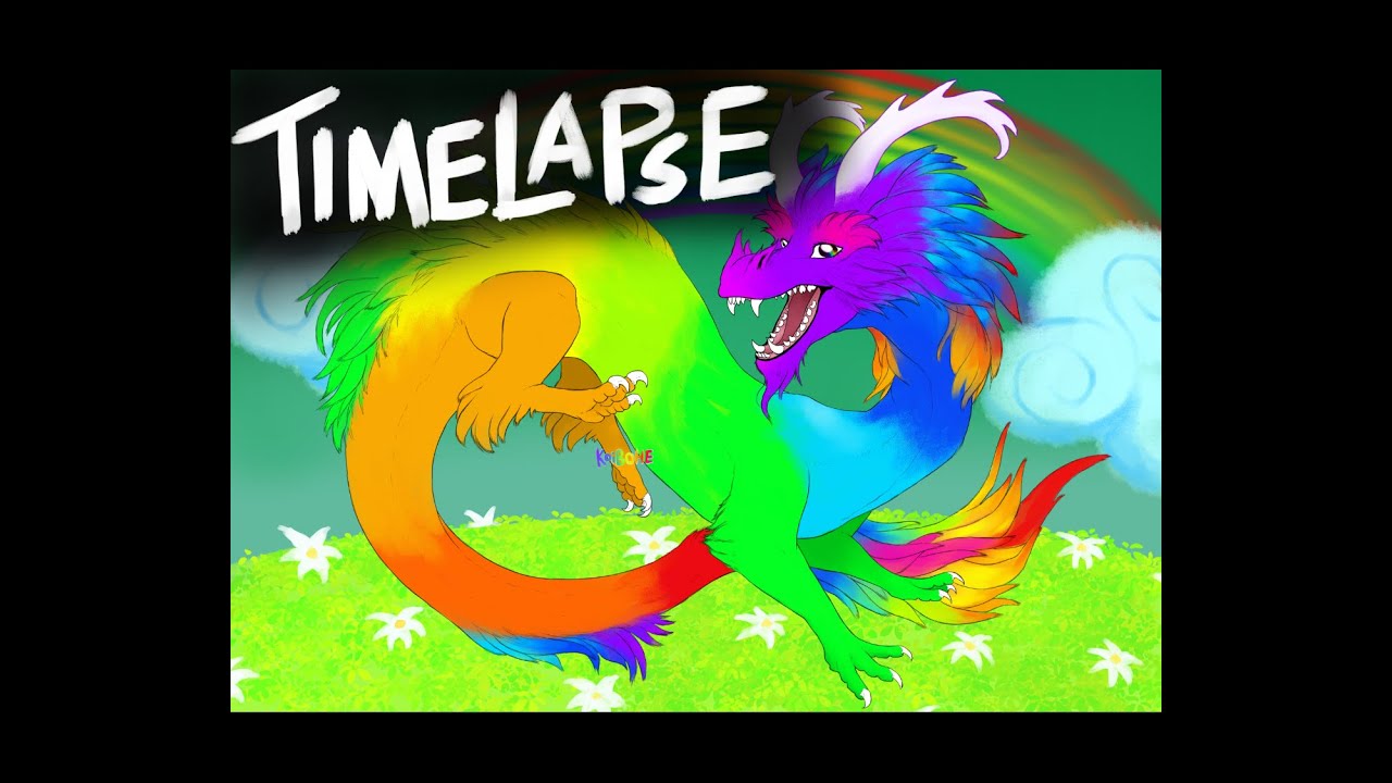 [TIMELAPSE] The Rainbow Dragon from DragonVale!