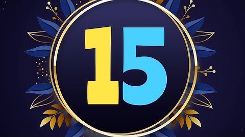 💐15 Second Countdown Timer