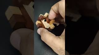 ONE-HANDED Challenge 🧩Wooden Puzzle #shortvideo #shortsfeed #logic #wooden #satisfying #shorts