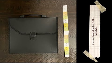Ukissim Expanding File Folder with Tabs