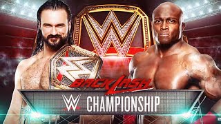 Drew McIntyre VS Bobby Lashley | WWE Backlash 2020 [PROMO]