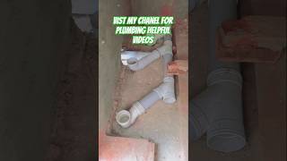 sewerage work #plumbingfittings #plumbingtime #construction #pipelining