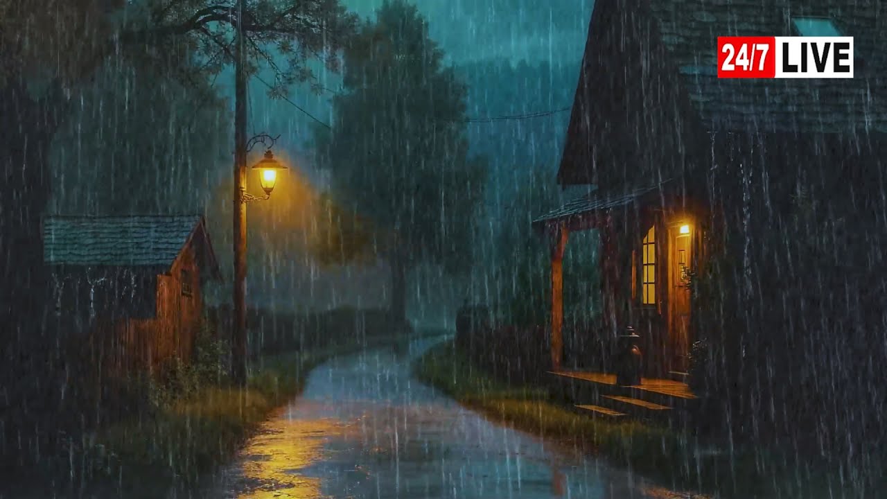 Barulho de Chuva para Dormir ⛈ Som de Chuva Relaxar e Trovão à Noite para Relaxar #67 Sleep Sounds