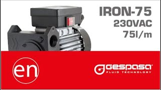 Yanacaq Nasosu Gespasa Iron-75 230Vac. Məhsuldarlığı 75 Litrdəqiqə. Məhsul Dizel