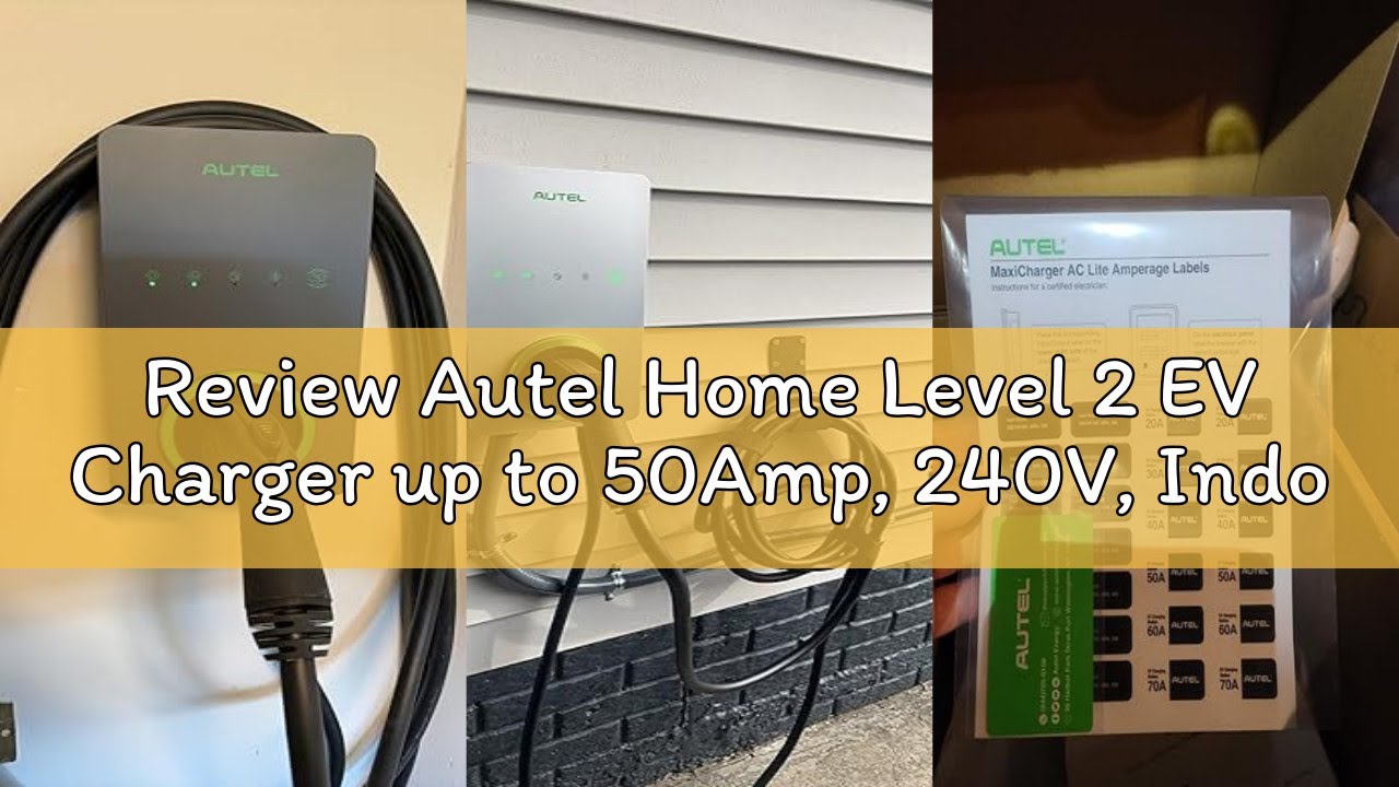 Review Autel Home Level 2 EV Charger up to 50Amp, 240V, Indoor/Outdoor Car Charging Station, Flexibl