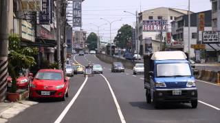 1030827國立東勢高工氫能太陽能車第三次道路測試錄影 東勢 豐原06新加坡美食段
