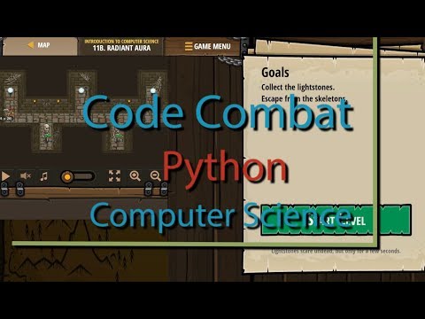 Code Combat Radiant Aura - Level 11B Python Tutorial with Solution