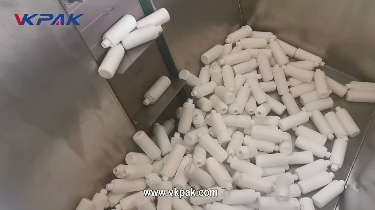 Máquina posicionadora automática de botellas de plástico