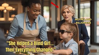 Billionaire Mom Sees Waitress Feed Her Blind Daughter – and Changes Her Life. | storytelling videos