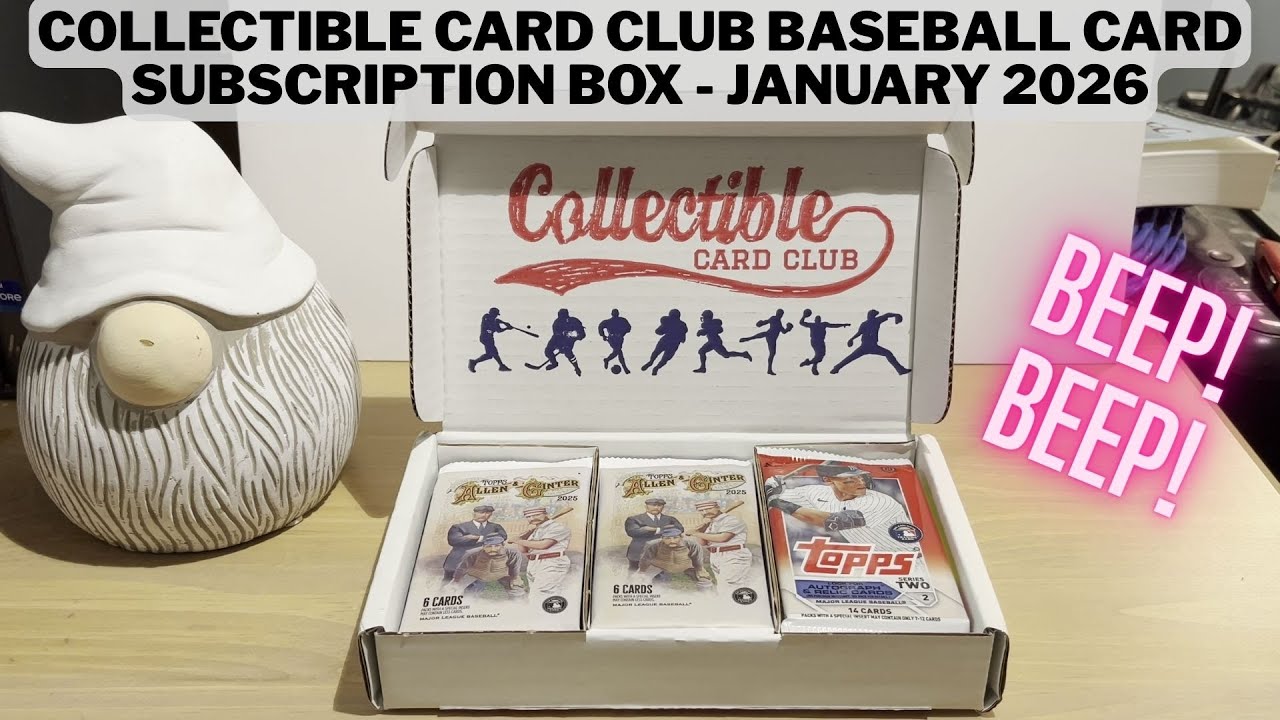 Collectible Card Club Baseball Card Subscription Box - January 2026