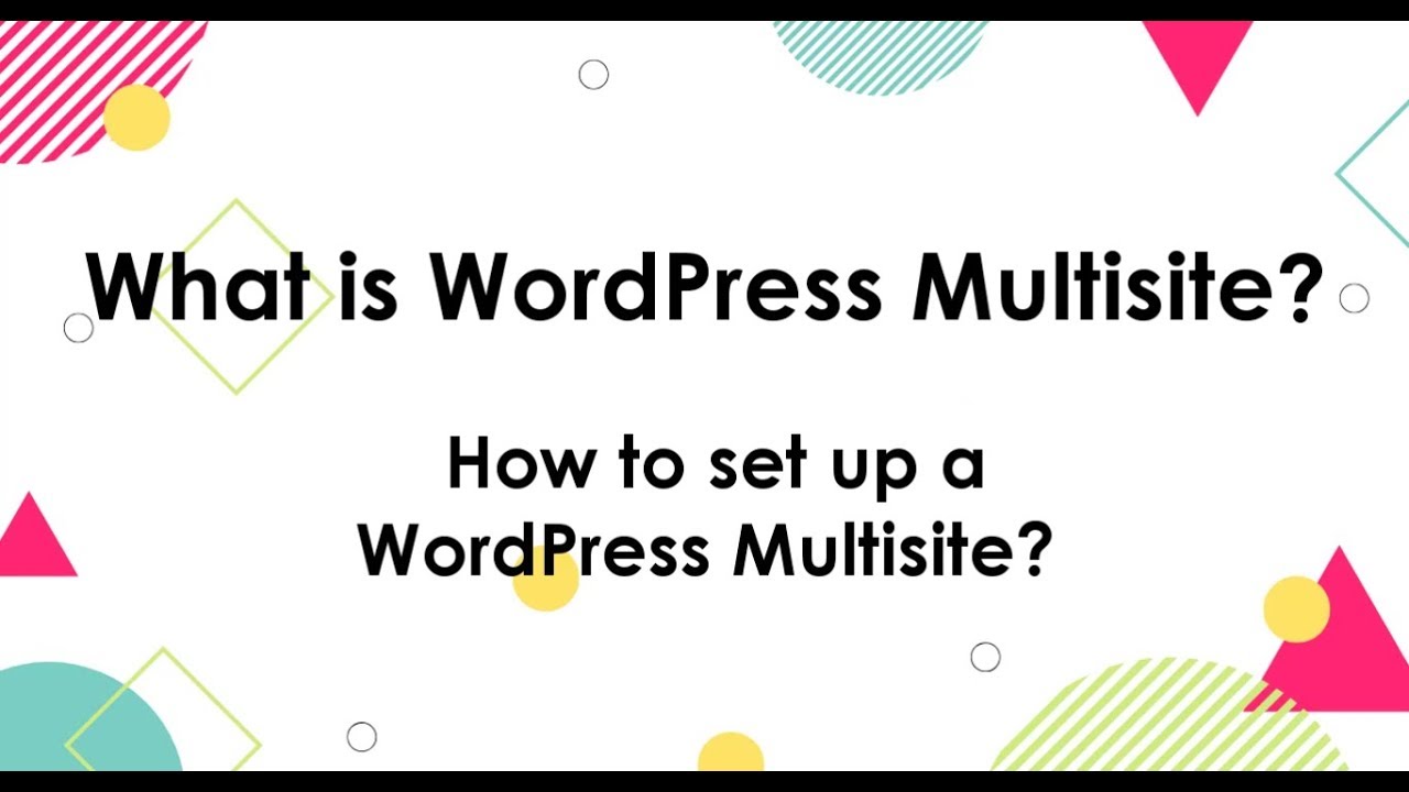 wordpress multisite คือ  2022  What is WordPress Multisite? How to set up a WordPress Multisite?