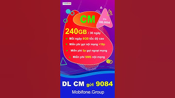 Cách đăng ký 4g mobifone  Gói cước CM