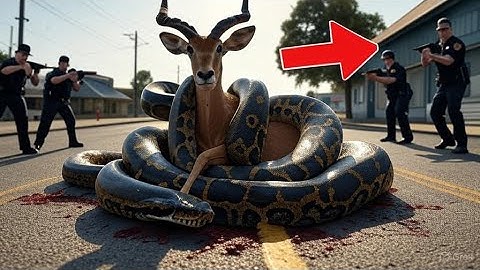 Animal Rescue: Shocking Moment Rescuers Save Mother Antelope From Giant Python’s Deadly Grip🐍🦌
