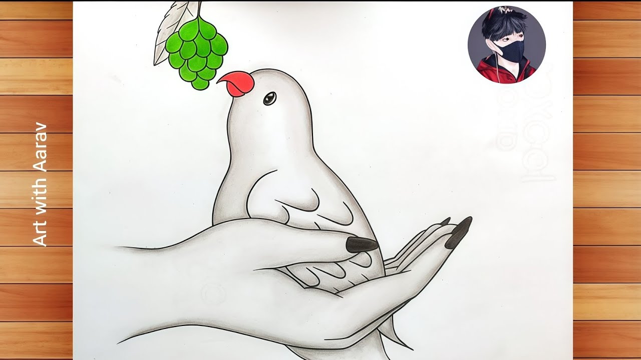 Parrot Drawing | How to draw Parrot 🦜 Sketch..... | Scenery Drawing | Bird drawing | Pencil sketch