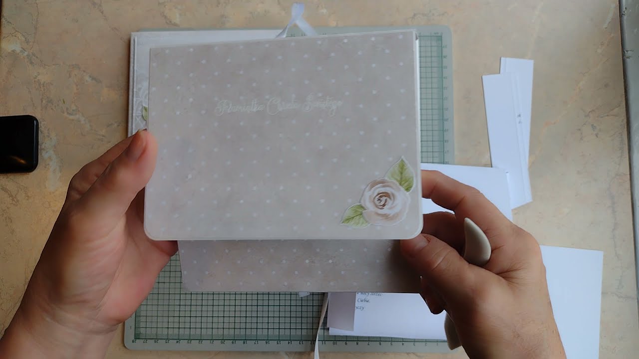 Prosta kartka na chrzest i jak zrobić kopertę 3D z kartki A4.