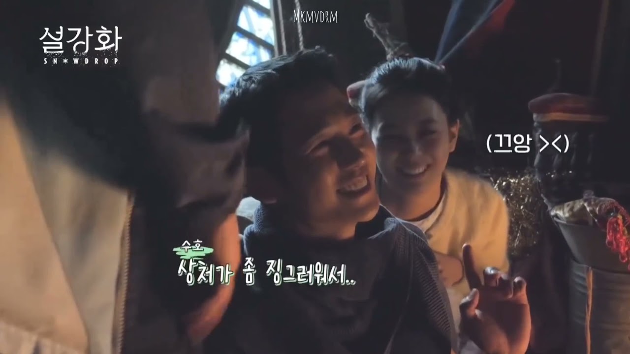 Jisoo and Jung Hae In being so close and sweet in bts Snowdrop