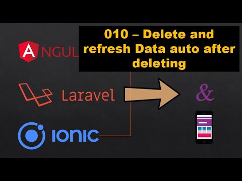 010 Delete Data Angular Laravel and refresh data after deleting - YouTube