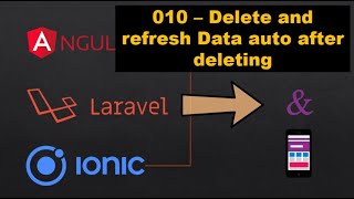 010   Delete Data Angular Laravel and refresh data after deleting