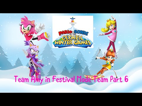 Mario & Sonic at the Olympic Winter Games Team Festival (Team Amy) Part 6