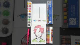 あみだくじで目を描く!!#art #illustration #drawing