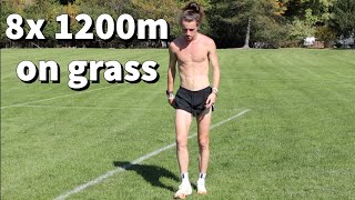 8x 1200m on grass! / Cross Country Workout!