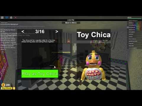 Roblox Five Night S At Freddy S Toy Chica On Da Move Youtube - toy chica 2 roblox