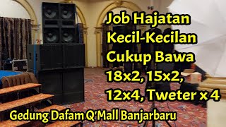 Cek Sound Sebelum Dimulai Acara Perpisahan Sekolah Man 4 Martapura