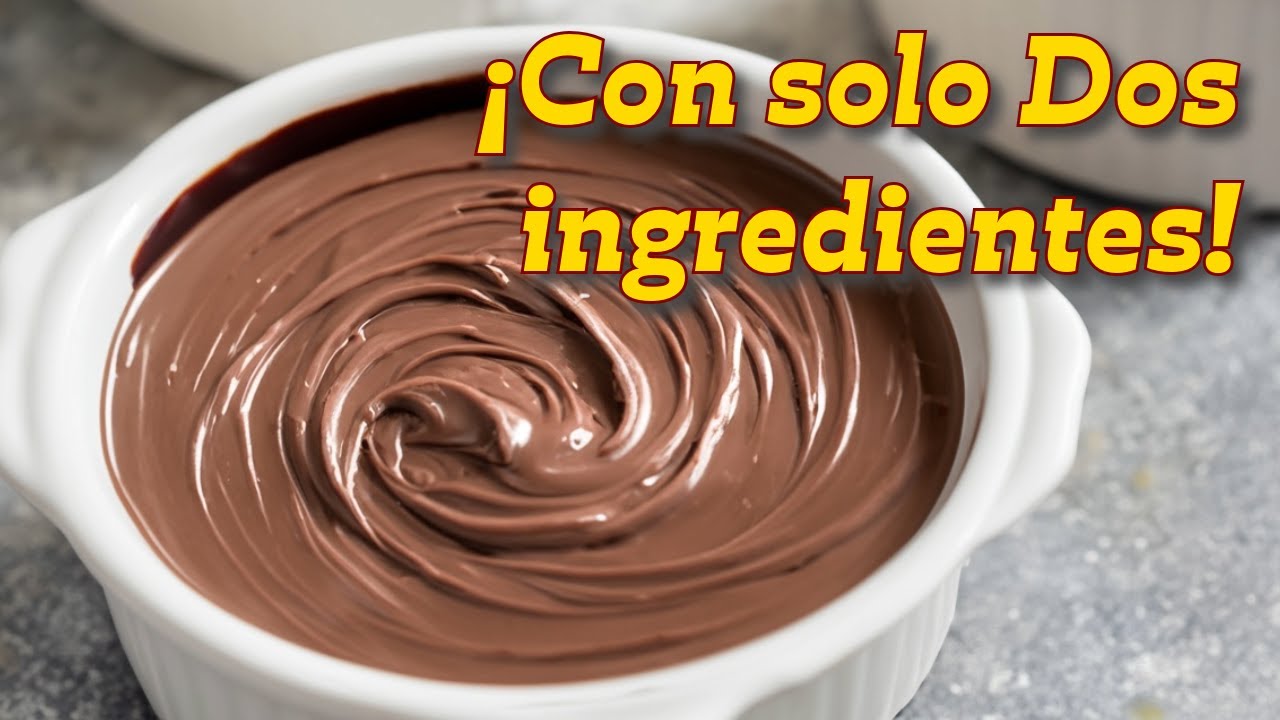 Cómo hacer mousse de chocolate muy fácil con solo dos ingredientes #chocolate #mousse #pasteleria