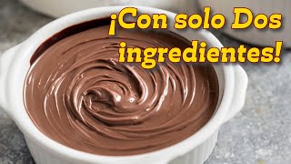 Cómo hacer mousse de chocolate muy fácil con solo dos ingredientes #chocolate #mousse #pasteleria