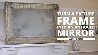 Turn a picture frame into an antiqued mirror with this clever
technique using water and various types of paint. find more great
content from hgtv: hgtv youtu...