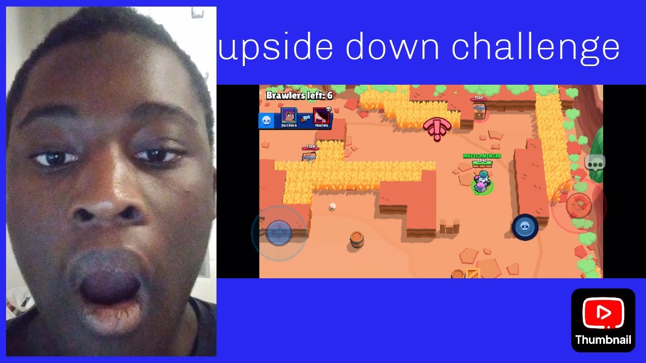 "Playing Brawl Stars Upside-Down! (Impossible Challenge)"