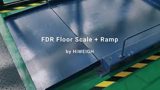 FDR Floor Scale with Ramp | Easy-to-use Floor Scale for Industrial | HiWEIGH