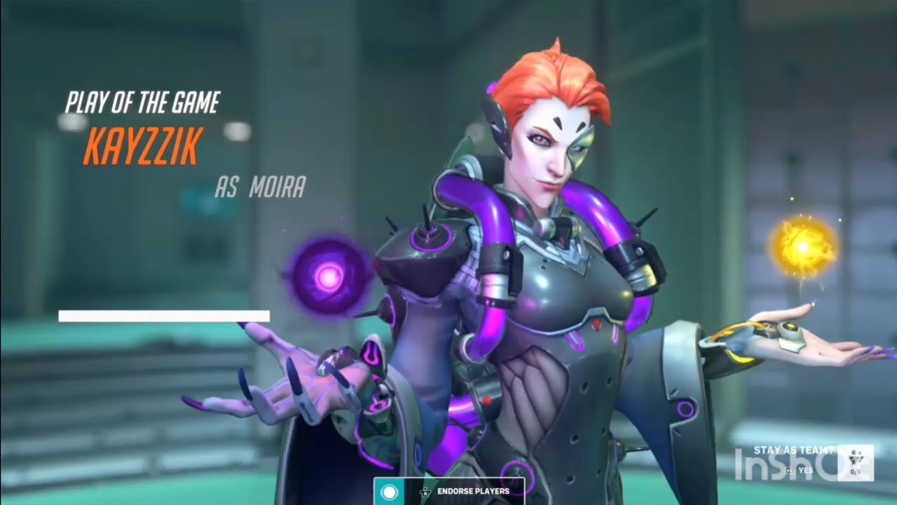 My Bro's first OW2 Play of the Game (Moira Triple Ult.) - YouTube