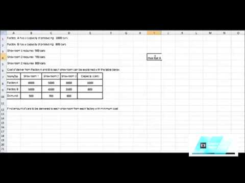 Tutorial : How to use "Solver" in MS Excel to Calculate Best Money Outcome