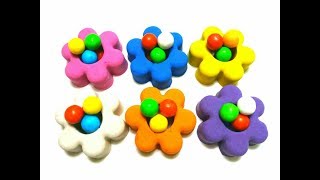 Kinetic Sand DIY How To make Kinetic Sand Hello Kitty Molds Learn Colors For Kids