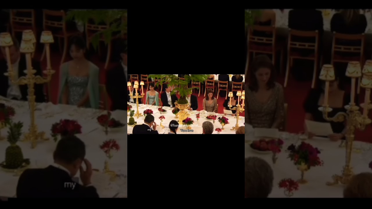 Jisoo smiling when Mr. Yoon Suk Yeol mentioned bts and rose looking at jisoo 🤭💖 #vsoo #taesoo