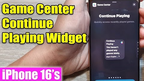 iPhone 16/16 Pro Max: How to Add Game Center Continue Playing Widget To Home Screen
