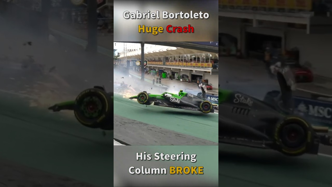 Bortoleto's Huge Airborne Crash