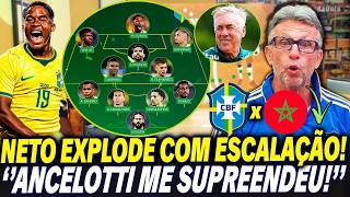 😱 CRAQUE NETO EXPLODE COM ESCALAÇÃO DO BRASIL! ''ANCELOTTI ME SURPREENDEU MERMÃO!''