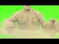 FX Guru Sand Giant On Green Screen